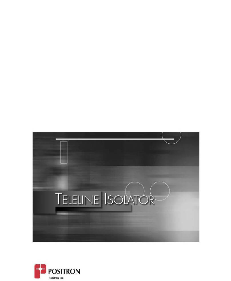 Positron Teleline 751960/15 Operating and installation instructions Positron Teleline 751960/15 Operating and installation instructions