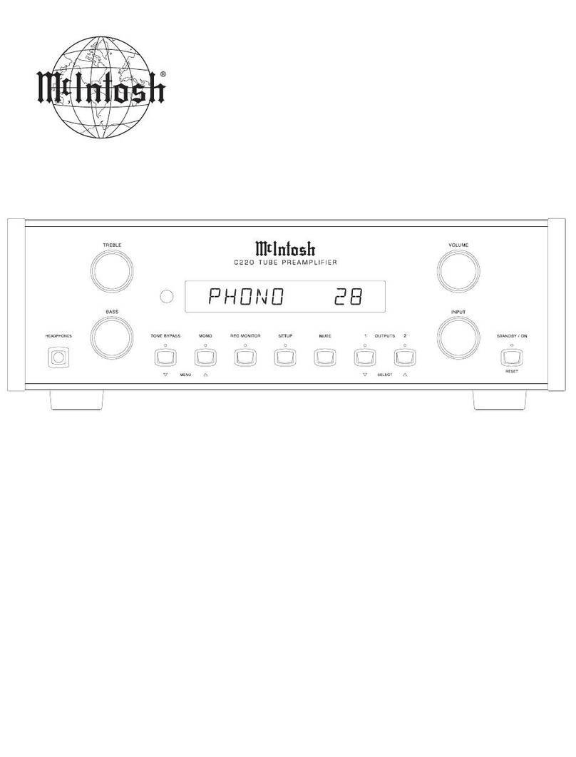 McIntosh C220 User manual
