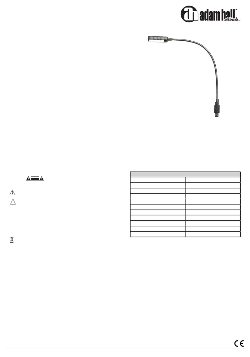 Adam Hall SLED1ULTRAUSB manual
