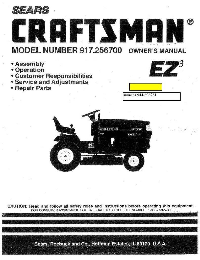 Sears CRAFTSMAN EZ3 917.256700 owner's manual