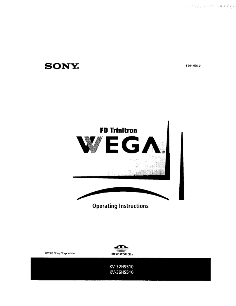 Sony FD Trinitron WEGA KV-32HS510 User manual