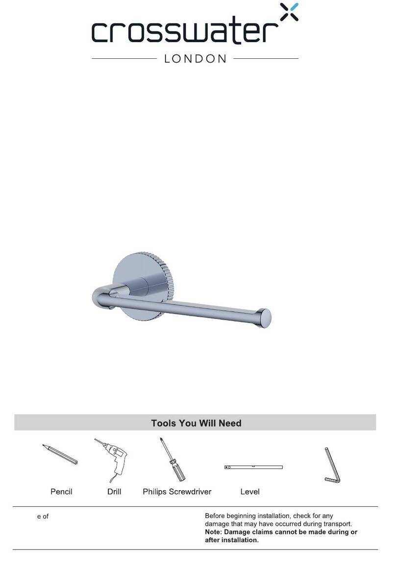 Crosswater Fenmore 28-58 User manual Crosswater Fenmore 28-58 User manual