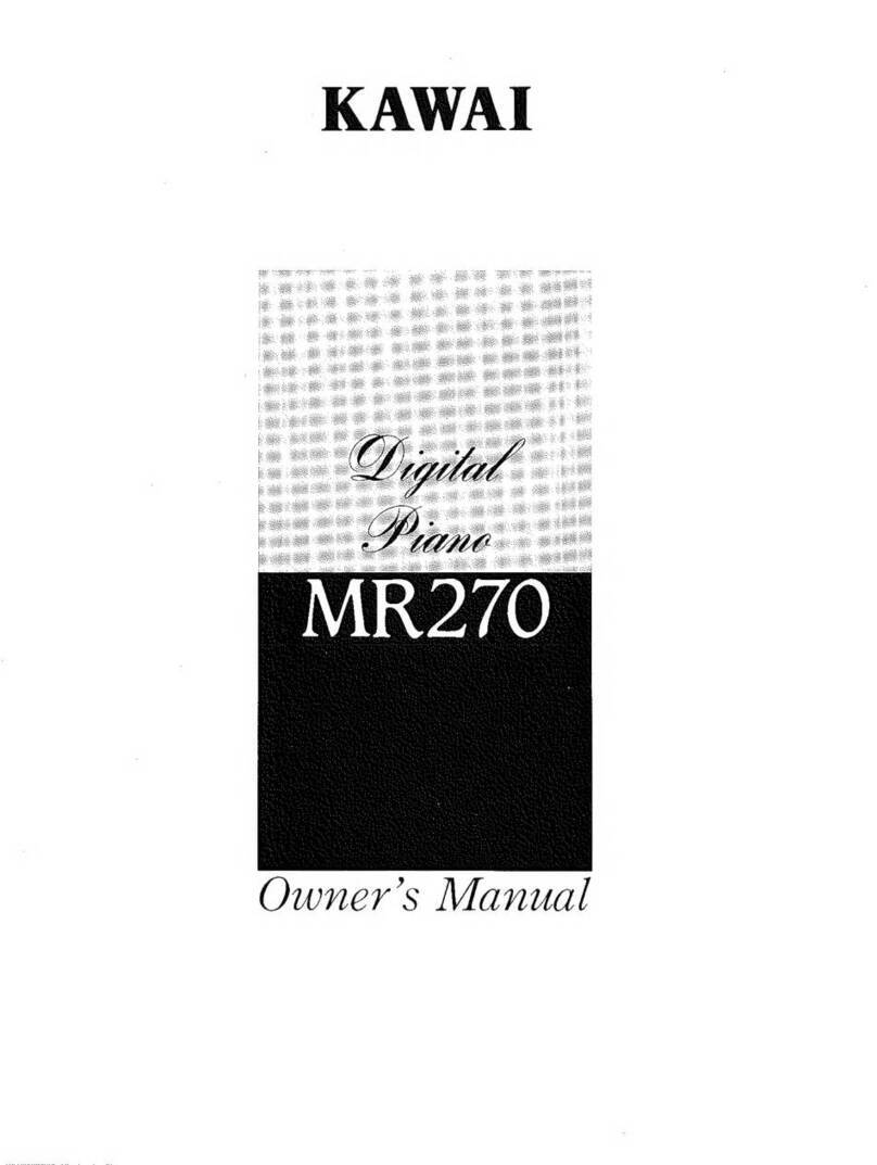 Kawai MR270 User manual