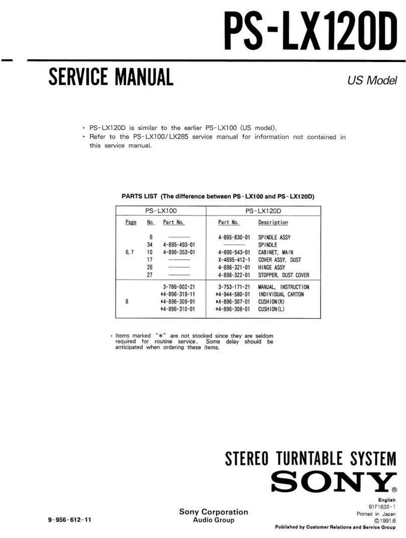 Sony PS-LX120D User manual