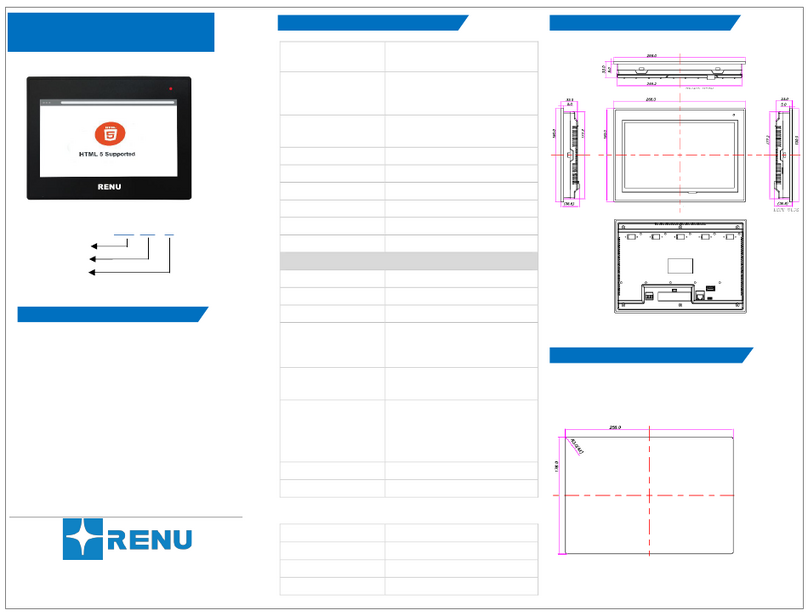 Renu Electronics WP6101TN Plus User manual