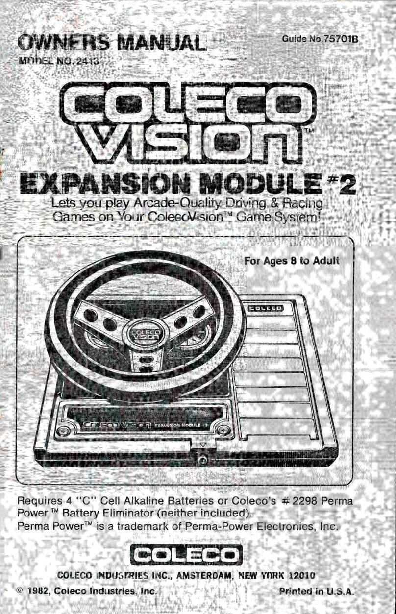 Coleco VISION 2413 owner's manual Coleco VISION 2413 owner's manual