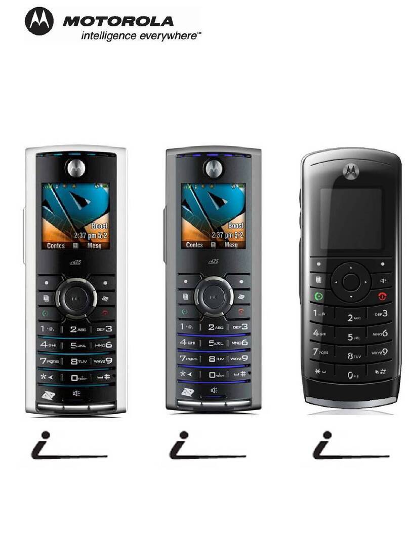 Motorola i425e Operating and maintenance manual