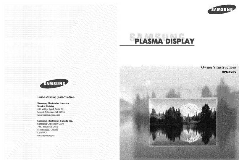 Samsung HPN4239 User manual