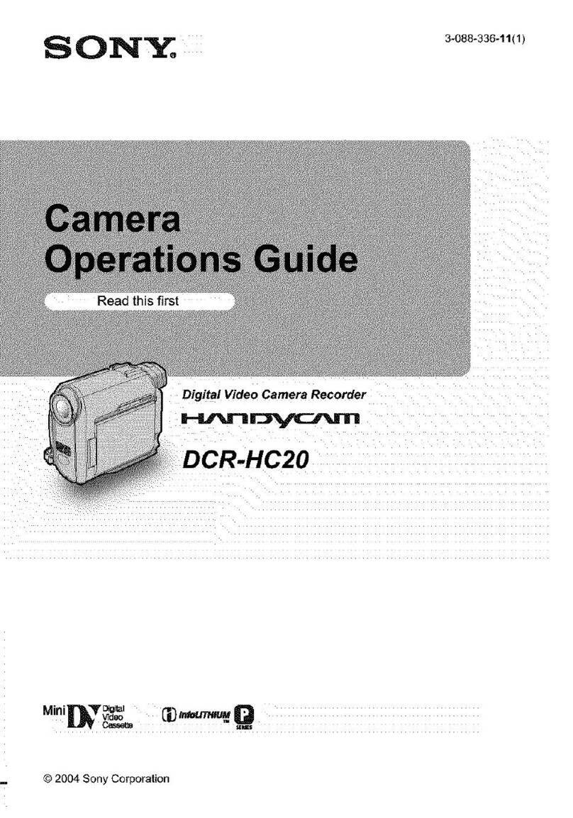 Sony DCR-HC20 - Digital Handycam Camcorder User manual Sony DCR-HC20 - Digital Handycam Camcorder User manual