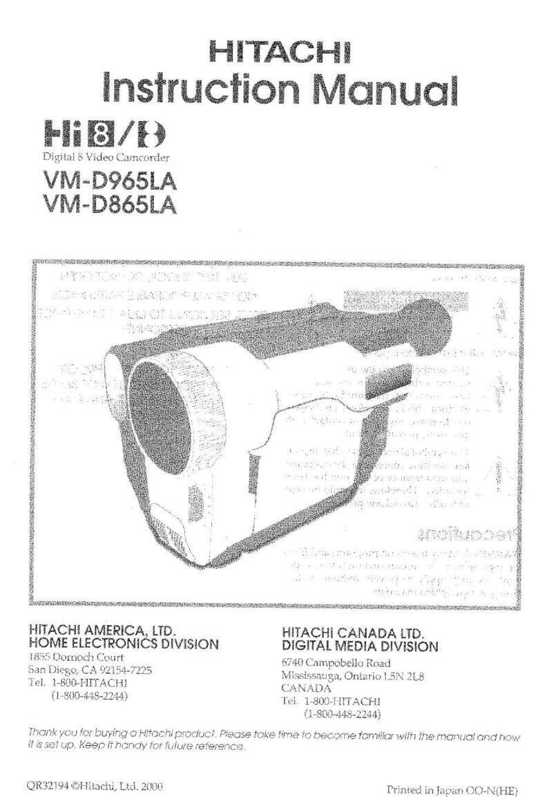 Hitachi VM-D965LA instruction manual