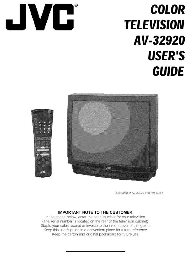 JVC AV-32920 User manual JVC AV-32920 User manual