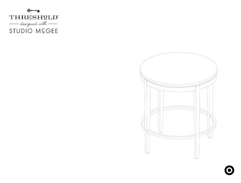 Threshold STUDIO McGEE Marvale End Table TGT20ATB Assembly instructions Threshold STUDIO McGEE Marvale End Table TGT20ATB Assembly instructions