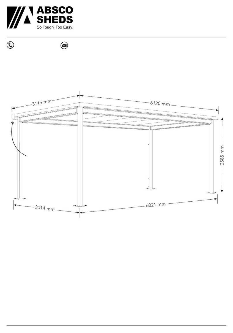 ABSCO SHEDS SIGNATURE ADCPSN3 installation manual