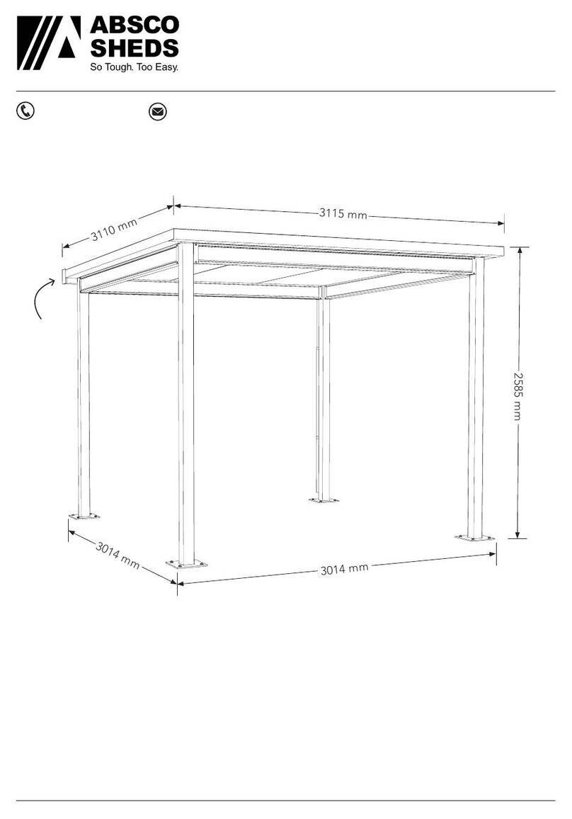 ABSCO SHEDS SIGNATURE ADGAZEBO33 instruction manual