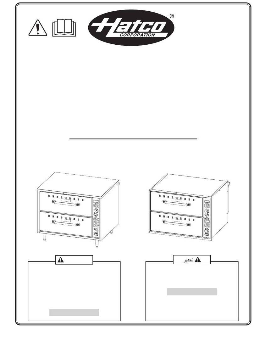 Hatco Drawermax HDM Series User manual
