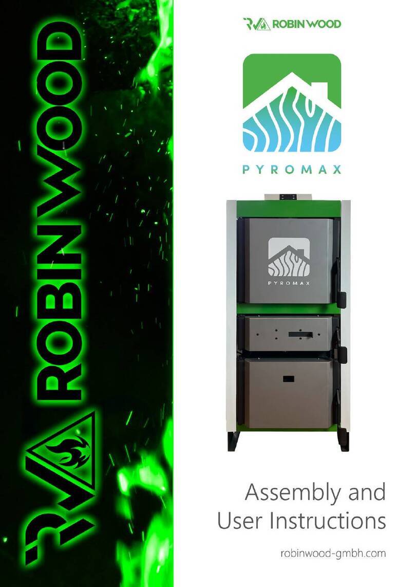 ROBIN WOOD PYROMAX 22kW Assembly and user instructions