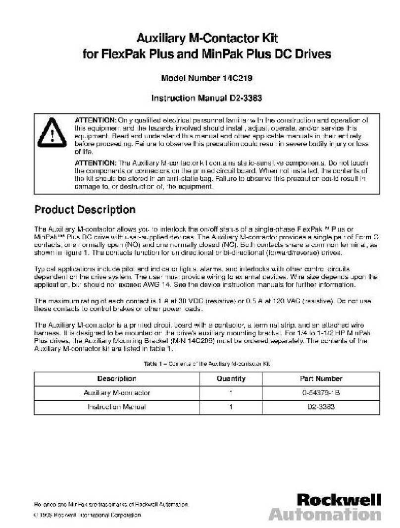Rockwell Automation 14C219 User manual Rockwell Automation 14C219 User manual