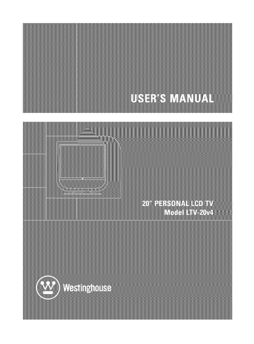 Westinghouse LTV-20V4 User manual Westinghouse LTV-20V4 User manual