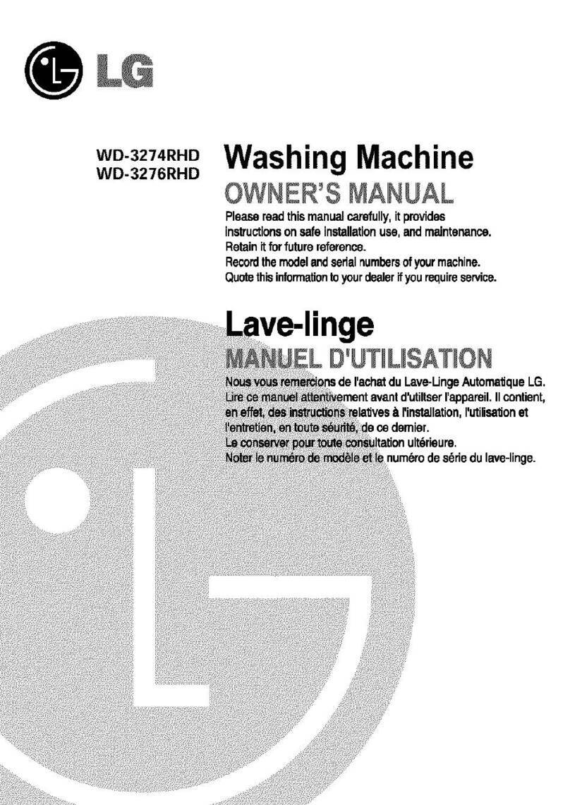 LG WD-3274RHD User manual