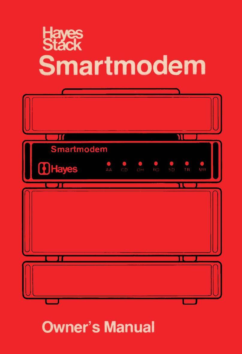 Hayes Microcomputer Products Stack Smartmodem owner's manual