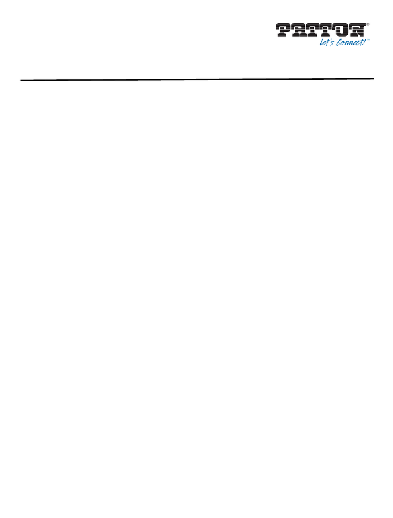 Patton FiberPlex FP102EBT user manual