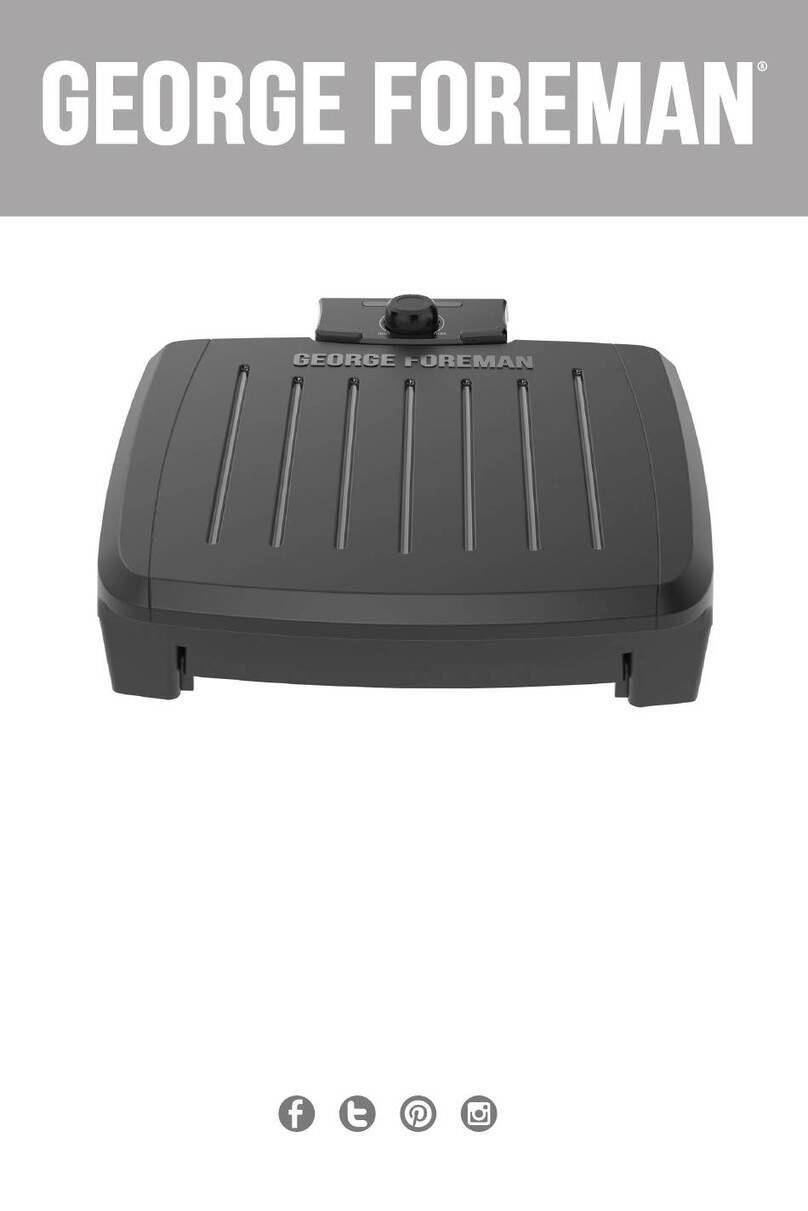 George Foreman CONTACT SUBMERSIBLE GRECV075B User manual