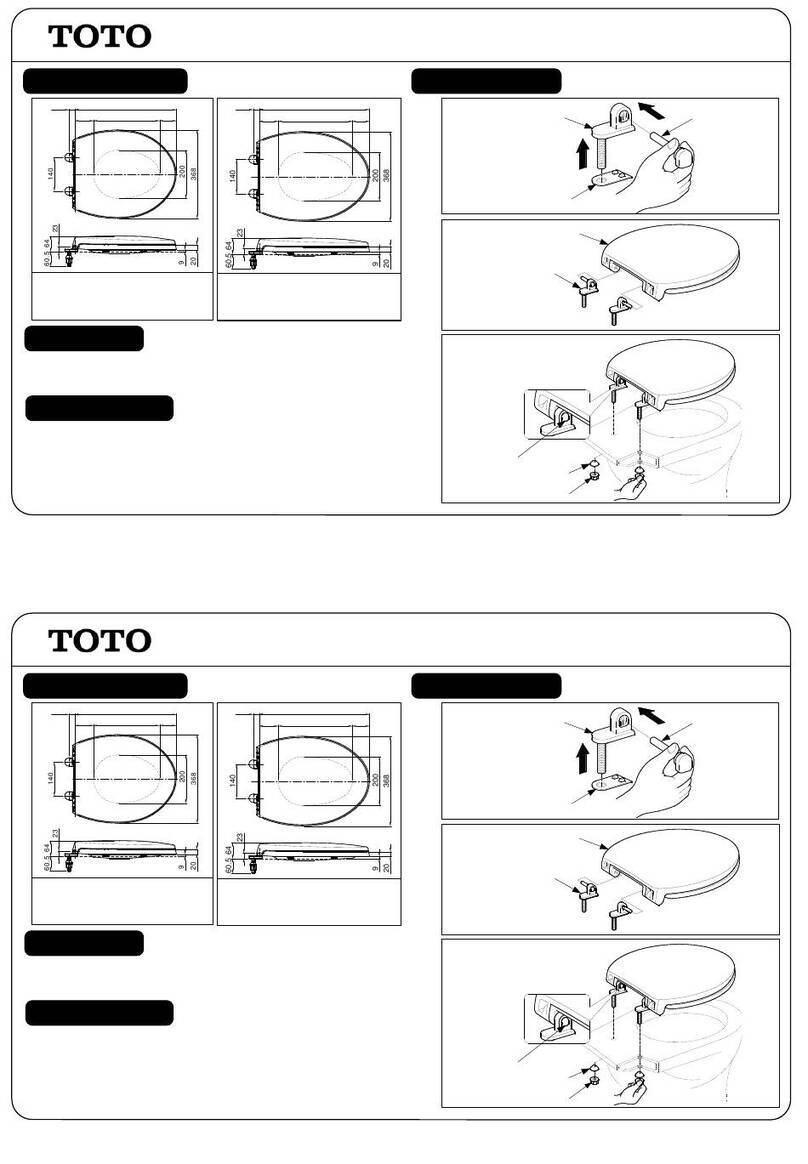 Toto TC364 User manual Toto TC364 User manual