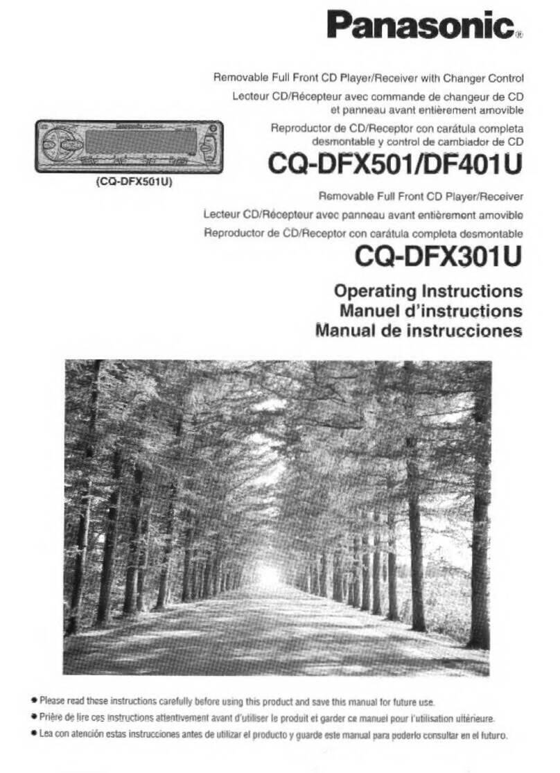 Panasonic CQ-DFX501 User manual