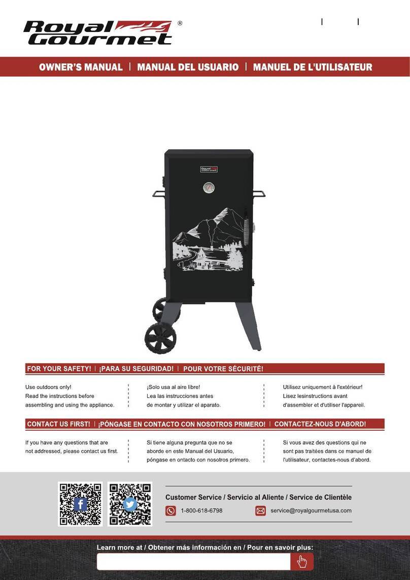 ROYAL GOURMET SE2805 owner's manual
