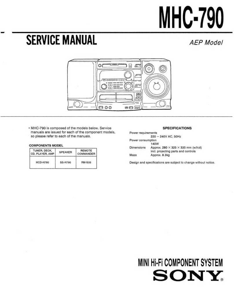 Sony MHC-790 Service manual