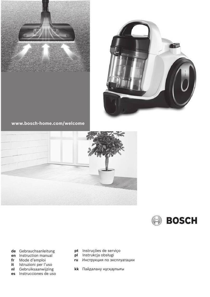 Bosch BGS05A322 instruction manual