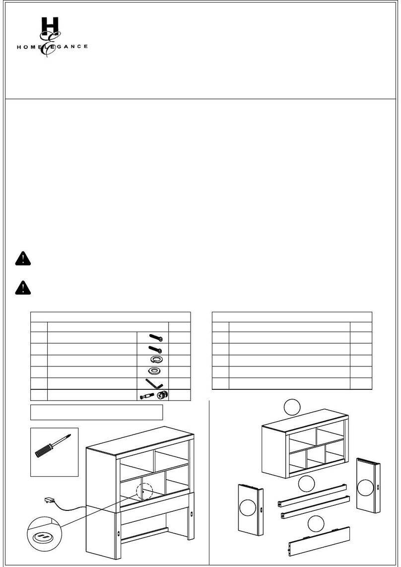 Homelegance Woodrow 2042NBF-1/-2/-3 Assembly instruction
