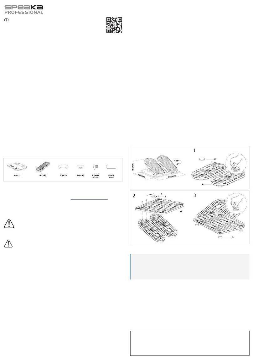 Speaka Professional 2752212 Assembly manual