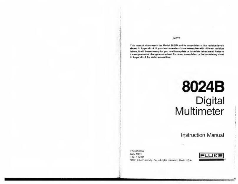 Fluke 8024B instruction manual