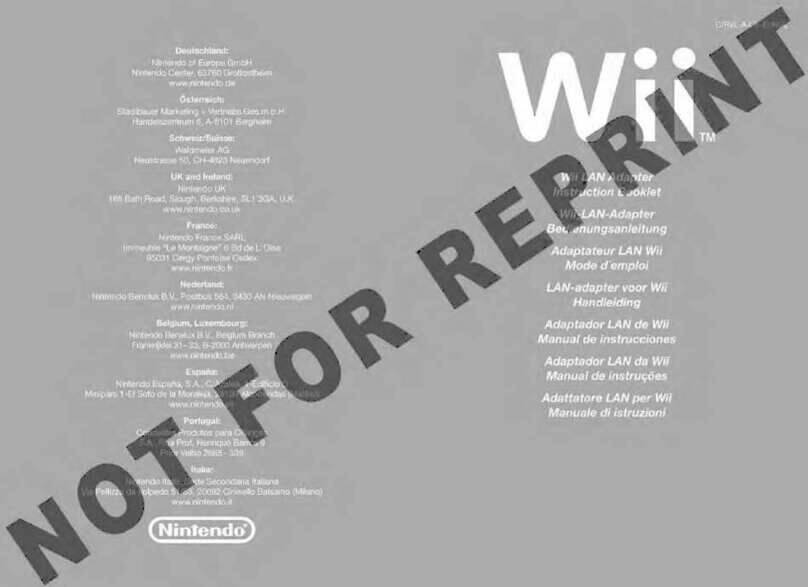 Nintendo Wii User manual