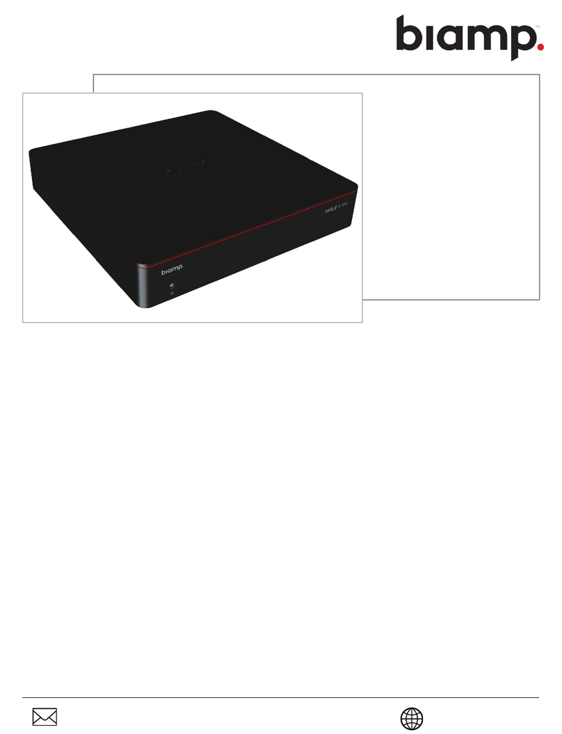 Biamp PARLE N 100 Assembly instructions