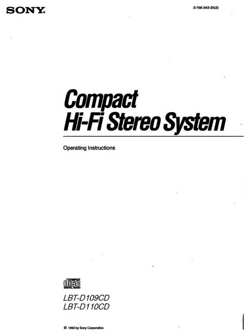 Sony LBT-D109CD User manual