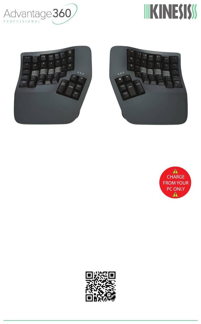 Kinesis Advantage 360 KB360-PRO-GBR User manual