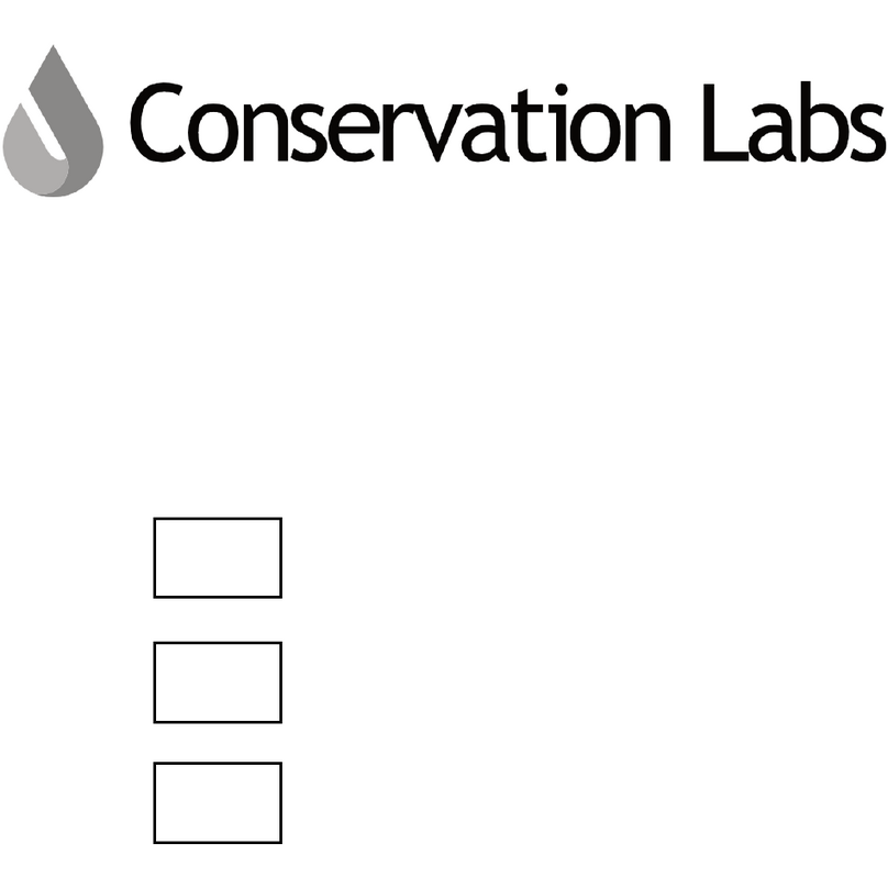 Conservation Labs 105001 product manual