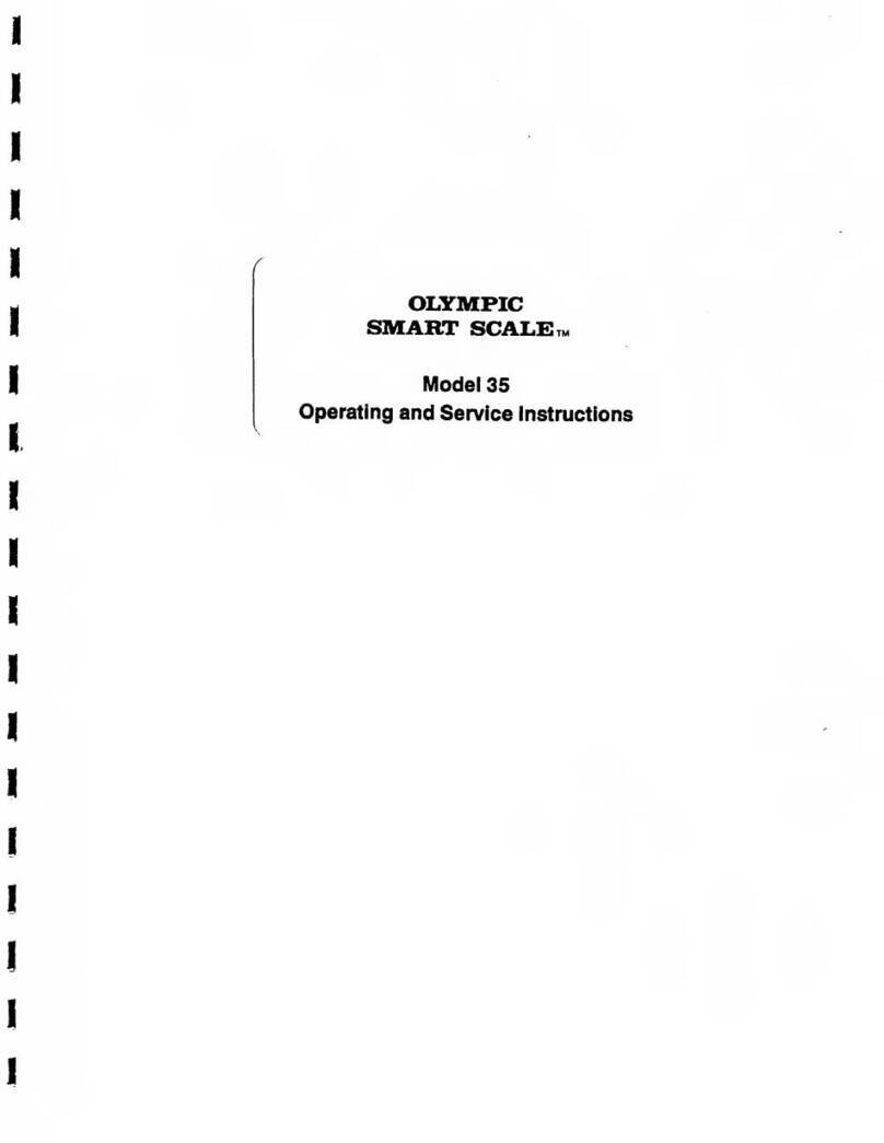 Olympic Medical OLYMPIC SMART SCALE 35 Operating and service instructions Olympic Medical OLYMPIC SMART SCALE 35 Operating and service instructions