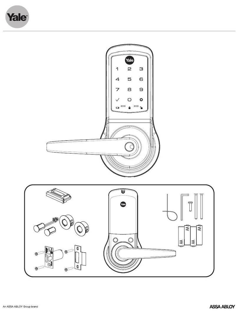 Assa Abloy Yale nexTouch NTB610 Installation and programming instructions Assa Abloy Yale nexTouch NTB610 Installation and programming instructions