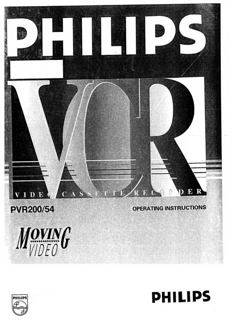 Philips PVR200 User manual Philips PVR200 User manual