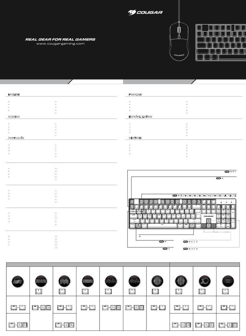 COUGAR COMBAT quick start guide
