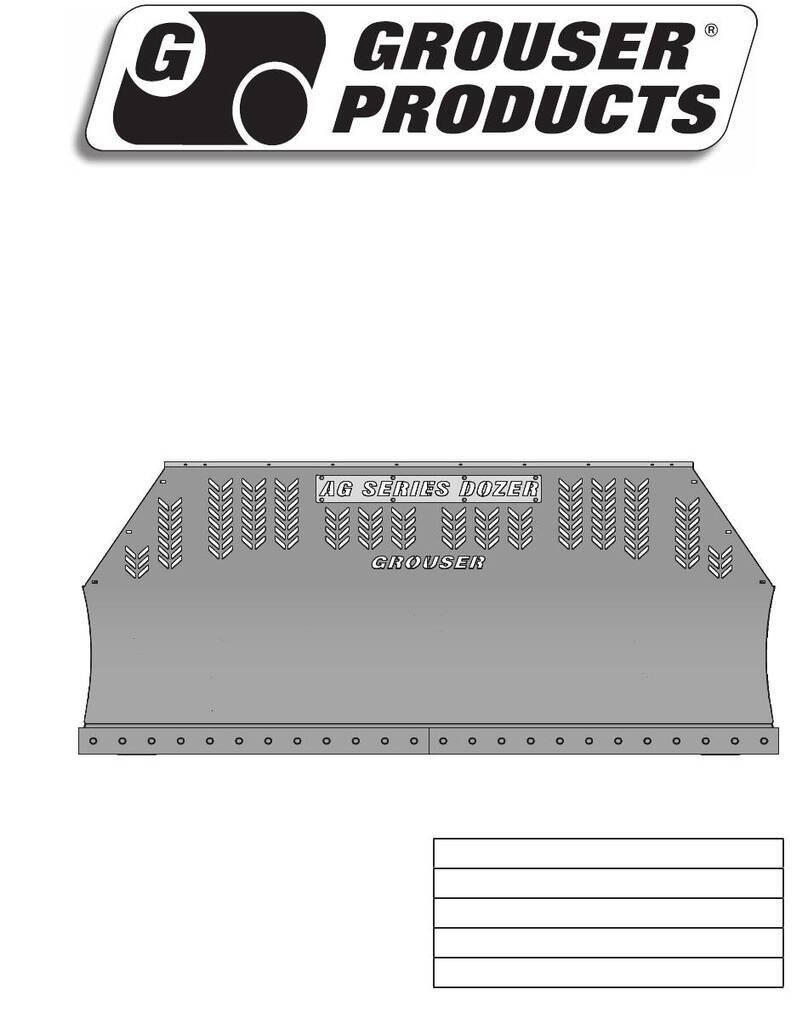 Grouser Products AG240 Owner's manual & parts book