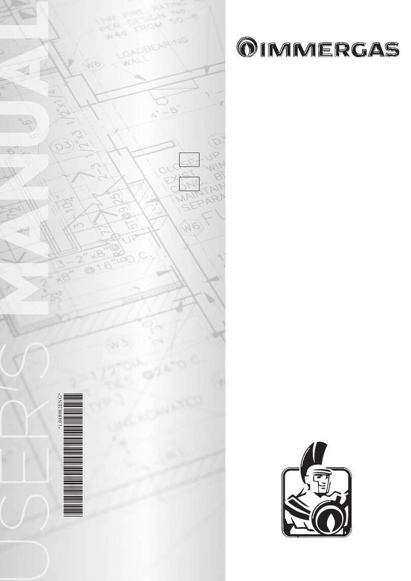 Immergas VICTRIX EXTRA 12 PLUS Operating instructions