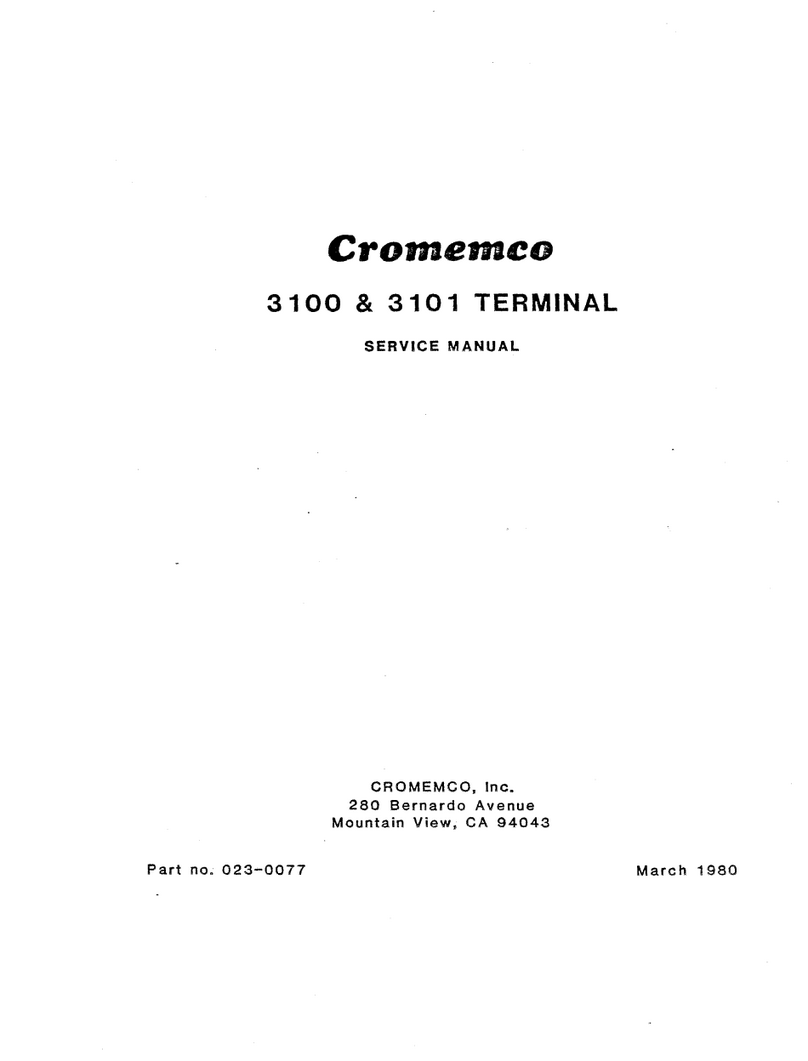 Cromemco 3100 Service manual