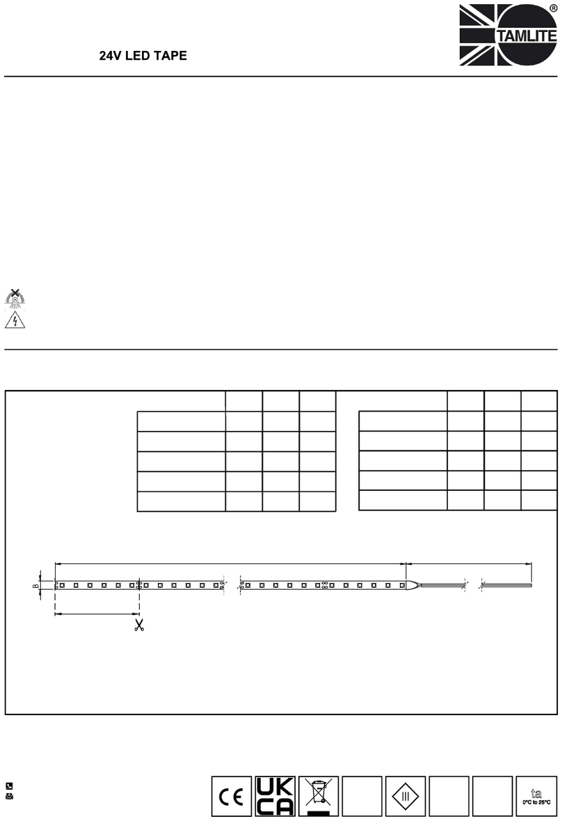 Tamlite FX241NW Installation & operating instructions