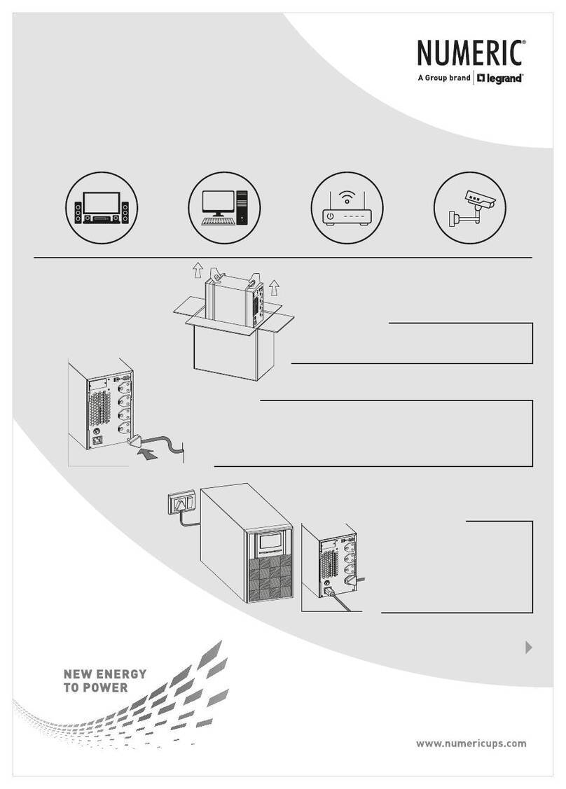 LEGRAND NUMERIC Valura 1-3 kVA IBB User manual