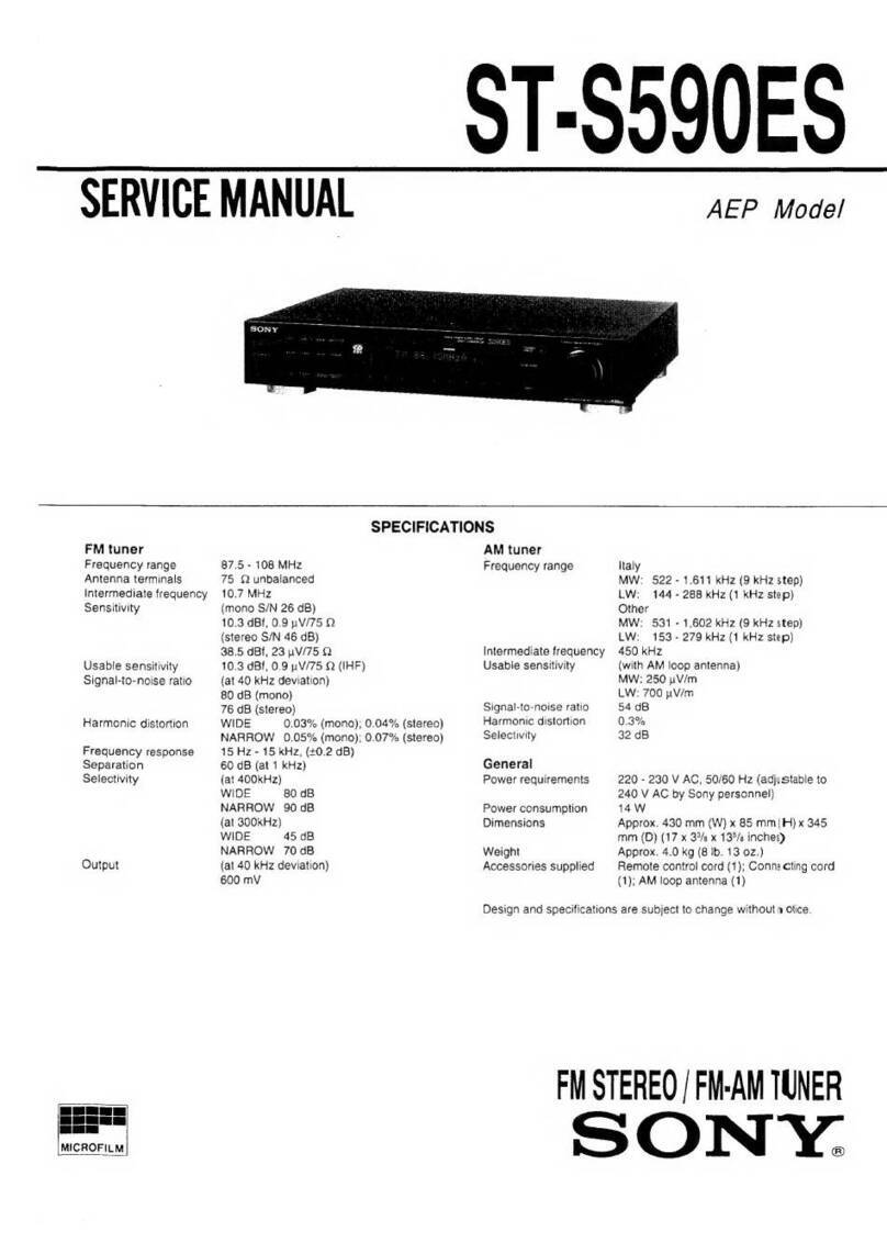 Sony ST-S590ES User manual