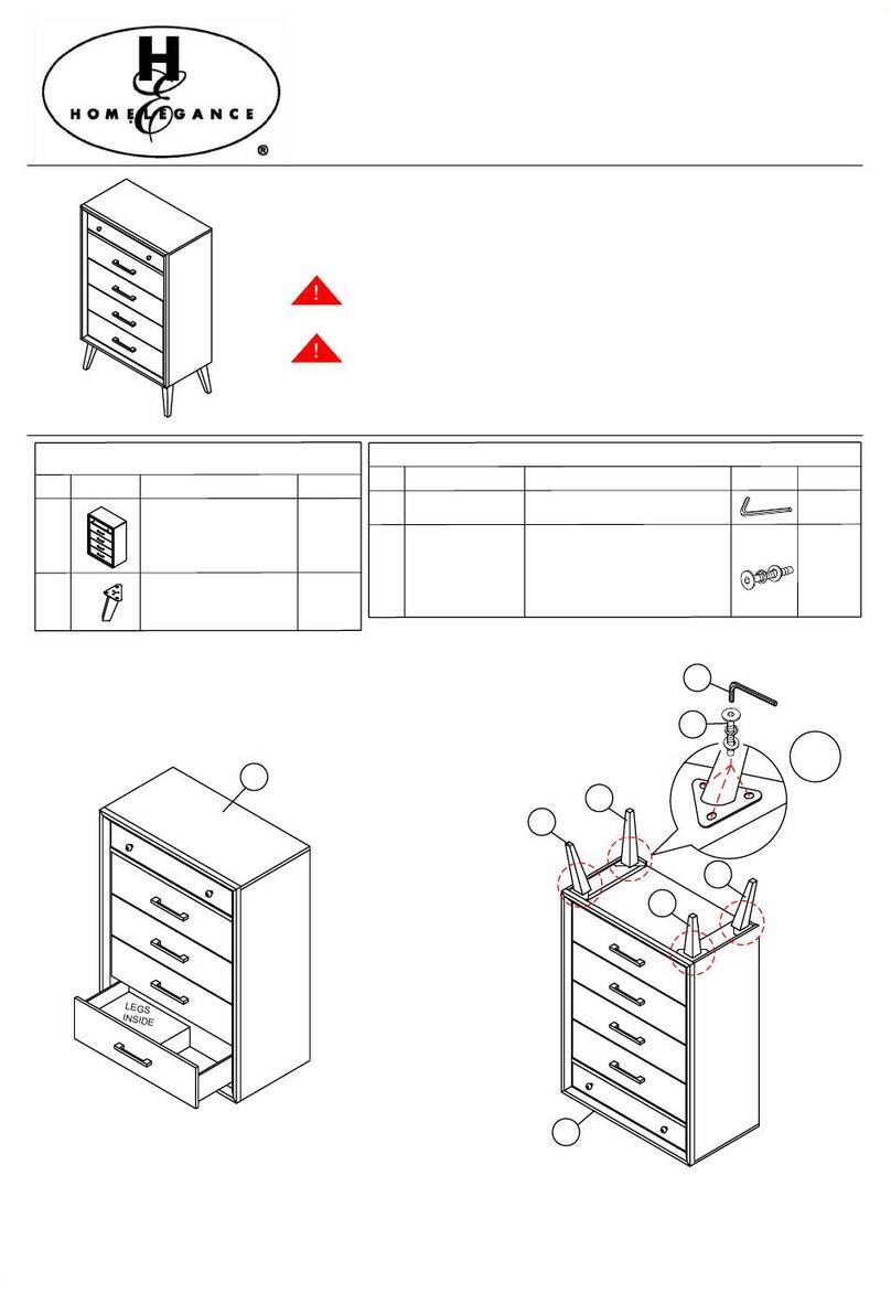 Homelegance Marrin 1444-9 Assembly instruction